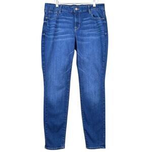 Old Navy Rockstar Blue Denim Five‎ Pocket Skinny Jeans Type Size 14 Regular